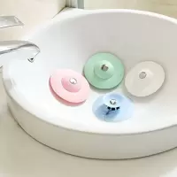 卫生间浴缸洗手池脸盆面盆塞子堵水盖按压式地漏下水道防臭盖通用