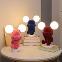 儿童房米奇台灯公主女孩卧室床头灯北欧简约可爱米老鼠装饰灯