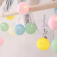 led灯棉线球灯房间卧室装饰浪漫节日灯小闪灯彩灯挂灯防水灯