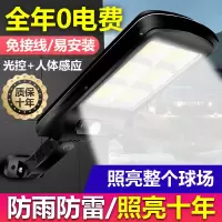 遥控式太阳能户外灯家用路灯照明灯新农村庭院灯防水人体感应路灯