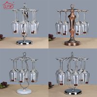 酒杯架含酒杯红酒架铁艺红酒杯架倒挂高脚杯架葡萄酒挂杯架摆件