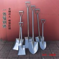 全钢一体锰钢锹加厚铲子园艺工具铁铁锨农用钢锹消防防汛救灾工具