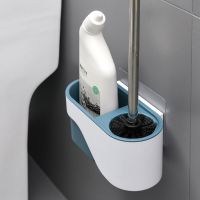 马桶刷双层洗厕所刷子长柄角软毛挂墙式家用卫生间清洁套装