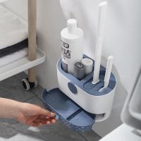 马桶刷套装无死角卫生间多功能挂墙式家用免打孔厕所硅胶马桶刷子
