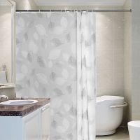 浴室浴帘防水布卫生间洗澡帘子挂帘加厚防霉隔断帘套装免打孔门帘