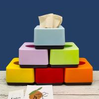 正方形塑料纸巾盒小号加厚抽纸盒子饭店餐厅酒店餐巾纸盒