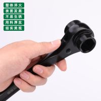 五金工具尖尾棘轮扳手双向六角梅花多功能架子工套筒扳手