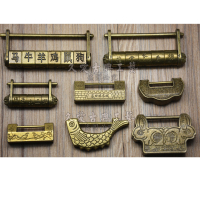 迷你仿古锁小锁头 中式挂锁复古首饰盒小锁老式古代密码锁柜门锁