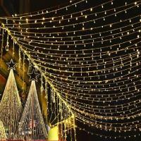 led户外星星彩灯闪灯串灯节日装饰品满天星灯串工程亮化布置