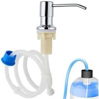 厨房水槽304皂液器通用加长管免加液泵头洗菜盆洗洁精按压器瓶