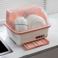 大号碗柜塑料带盖厨房放碗碟沥水架装碗箱家用餐具收纳箱置物架