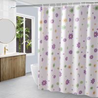 浴帘套装免打孔防水防霉帘子淋浴挂帘卫生间浴室防水布洗澡隔断帘