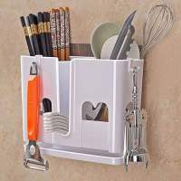 厨房筷子筒多功能壁挂筷笼子创意沥水筷子笼勺子餐具收纳置物架