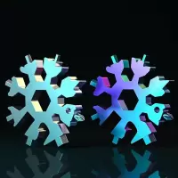 多功能雪花扳手工具钢六角八角edc套筒便携式18合一工具卡