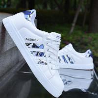 述雅秋季新款板鞋男韩版潮流休闲鞋青少年软底皮面滑板鞋子男