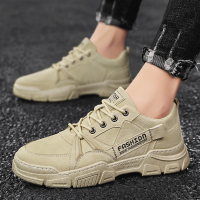 述雅劳保男鞋2021秋季新款透气防滑工地耐磨户外上班工作登山运动潮鞋