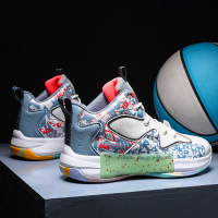 述雅莆田高帮男鞋秋季韩版潮流百搭休闲跑步篮球潮鞋初中生运动鞋男