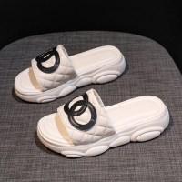 述雅桔宿网红拖鞋女夏季外穿2021年新款时尚百搭中跟厚底夏天凉拖鞋ins潮