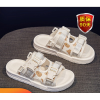 述雅桔宿凉拖女2021年夏季新款百搭时尚休闲平底舒适外穿沙滩两穿外出拖鞋