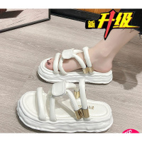 述雅桔宿2021新款夏季网红小众凉拖鞋女外穿时尚ins仙女风厚底舒适沙滩鞋
