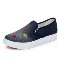 述雅桔宿布鞋女春夏新款帆布鞋老北京布鞋女时尚韩版一脚蹬平底休闲学生鞋