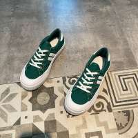 述雅槿岸小白鞋子女秋2021年新款薄平底网红百搭学生休闲春秋季绿色