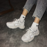 述雅槿岸运动鞋女ins2021新款百搭潮学生休闲白色休闲百搭跑步街拍反光鞋