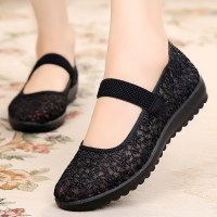 述雅老北京布鞋女鞋夏季新款中老年人妈妈鞋大码43工作鞋子