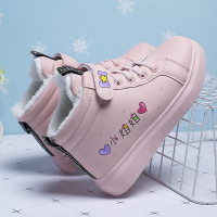 述雅述雅儿童鞋加绒棉鞋保暖高帮运动鞋冬季2021中大童冬鞋女孩学生休闲鞋