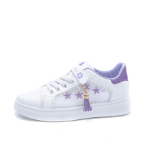 述雅述雅2022新款女童板鞋中小学生休闲运动鞋透气网鞋小白鞋中大童跑步鞋