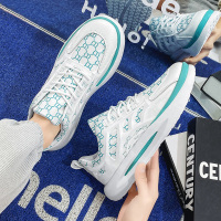 述雅沈然男鞋2022新款春季潮流百搭学生网面小鞋运动休闲增高老爹潮鞋