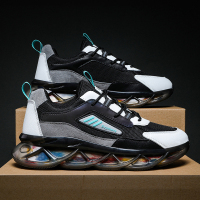 述雅沈然男鞋2022年新款春季潮流百搭网面运动休闲青少年跑步ins老爹潮鞋