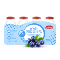 JelleyBrown/界界乐 乳酸菌饮料 小怪兽 蓝莓味95ml*4瓶