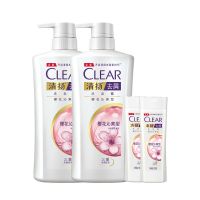 清扬(CLEAR)男士控油去屑洗发水套装清樱花露香型720g*2瓶+送100g*2瓶