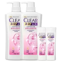 清扬(CLEAR)去屑洗发水套装 多效水润型720g*2+100g*2(氨基酸洗发)
