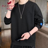 富贵鸟(FUGUINIAO)长袖T恤男春秋季韩版潮流卫衣男打底衫圆领套头秋衣t