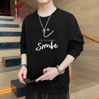 富贵鸟(FUGUINIAO)长袖T恤男潮牌ins秋季款宽松时尚上衣韩版潮流百搭卫衣打底衫男