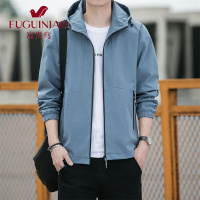 富贵鸟(FUGUINIAO)秋季新款外套男秋季新款韩版潮流ins装饰宽松休闲夹克男