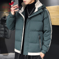 富贵鸟(FUGUINIAO)男士冬季加厚棉服棉衣棉袄青年运动宽松潮流连帽潮牌外套