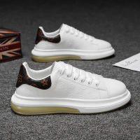 苏芈男鞋秋季2021新款潮流男士小白皮面板鞋韩版百搭运动休闲气垫潮鞋