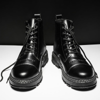 苏芈马丁靴男高帮英伦风休闲百搭工装男靴子防水机车男士皮靴秋季潮鞋