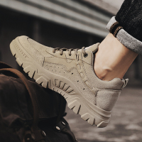 苏芈2021新款劳保男鞋秋季防水防滑耐磨工地工作男士户外运动工装潮鞋