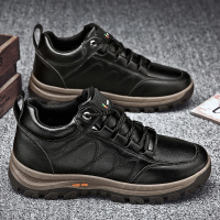 苏芈男鞋秋季2021新款潮流运动休闲皮鞋旅游爸爸鞋子男士户外登山潮鞋