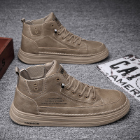 苏芈高帮马丁靴男2021春秋款季潮流休闲皮鞋复古运动潮鞋板鞋韩版英伦