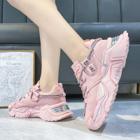 苏芈老爹鞋女ins潮夏季运动增高潮鞋2021新款秋季街拍时尚百搭樱花粉