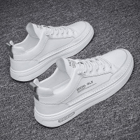 苏芈2021新款小白鞋男夏季平板鞋飞行员运动白鞋百搭潮鞋秋季休闲皮鞋