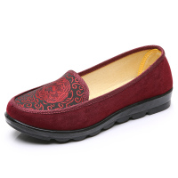 苏芈中老年人平底女鞋软底老北京布鞋老人妈妈春秋单鞋休闲奶奶鞋