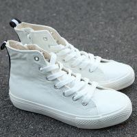 苏芈2021秋季时尚高帮女鞋pu皮高帮软皮侧拉链鞋子