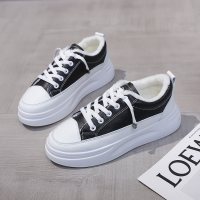 苏芈2021年秋季加绒小白鞋新款学生百搭网红板鞋运动老爹女鞋棉鞋