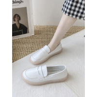 苏芈不累脚小白护士鞋女2021新款秋季果冻软底百搭孕妇豆豆单鞋